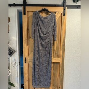 Jessica Howard Silver/Gray Beaded Mother of the Bride dress